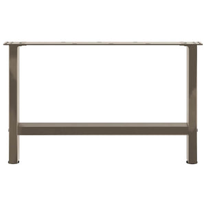 Gambe per Tavolino da Caff¨¨ in Acciaio Naturale 2 pz-Set di 2 Gamba per Tavolo 70x(42-43) cm Acciaio