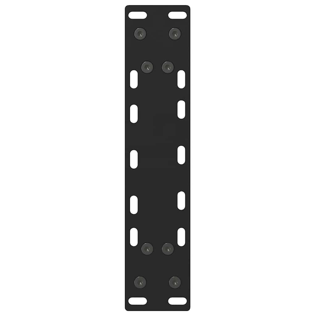 Gambe per Tavolo Consolle Nere 2 pz 28x(72-73) cm Acciaio 4013292