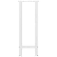 vidaXL Gambe per Tavolo Consolle Bianche 2 pz 28x(72-73) cm Acciaio