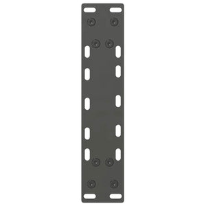 Gambe per tavolo consolle antracite 2 pz 28x(72-73) cm in acciaio 4013294