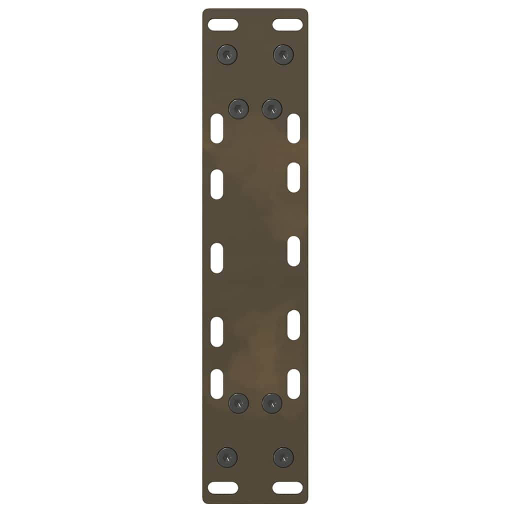 Gambe per tavolo consolle in acciaio naturale 2 pz 28x(72-73) cm Acciaio
