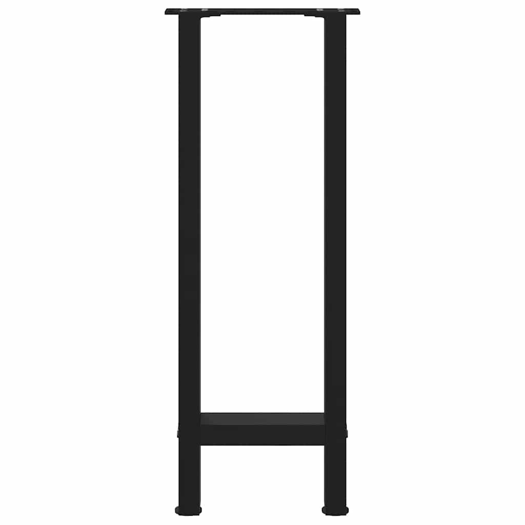 Gambe per Tavolo Consolle Nere 2 pz 38x(72-73) cm Acciaio 4013296