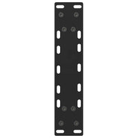 Gambe per Tavolo Consolle Nere 2 pz 38x(72-73) cm Acciaio 4013296
