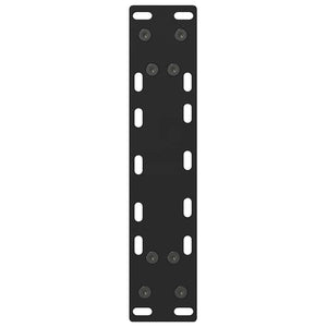 Gambe per Tavolo Consolle Nere 2 pz 38x(72-73) cm Acciaio 4013296