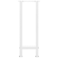 Gambe per Tavolo Consolle Bianche 2 pz 38x(72-73) cm Acciaio 4013297