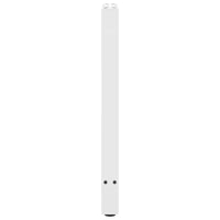 Gambe per Tavolo Consolle Bianche 2 pz 38x(72-73) cm Acciaio 4013297