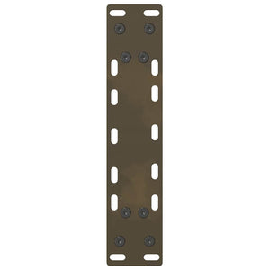 Gambe per tavolo consolle in acciaio naturale 2 pz 38x(72-73) cm Acciaio 4013299