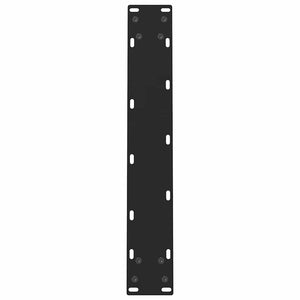 Gambe per tavolo da pranzo nere 2 pz 50x(72-73) cm in acciaio 4013300