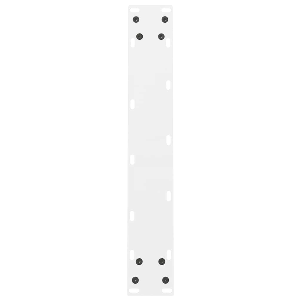 vidaXL Gambe per tavolo da pranzo bianche 2 pz 50x(72-73) cm in acciaio