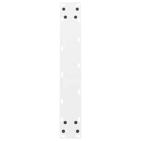 Gambe per tavolo da pranzo bianche 2 pz 50x(72-73) cm in acciaio 4013301