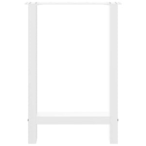 Gambe per Tavolino Bianco 2 pz 60x(72-73) cm Acciaio 4013305