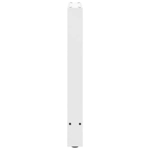 Gambe per Tavolino Bianco 2 pz 60x(72-73) cm Acciaio 4013305