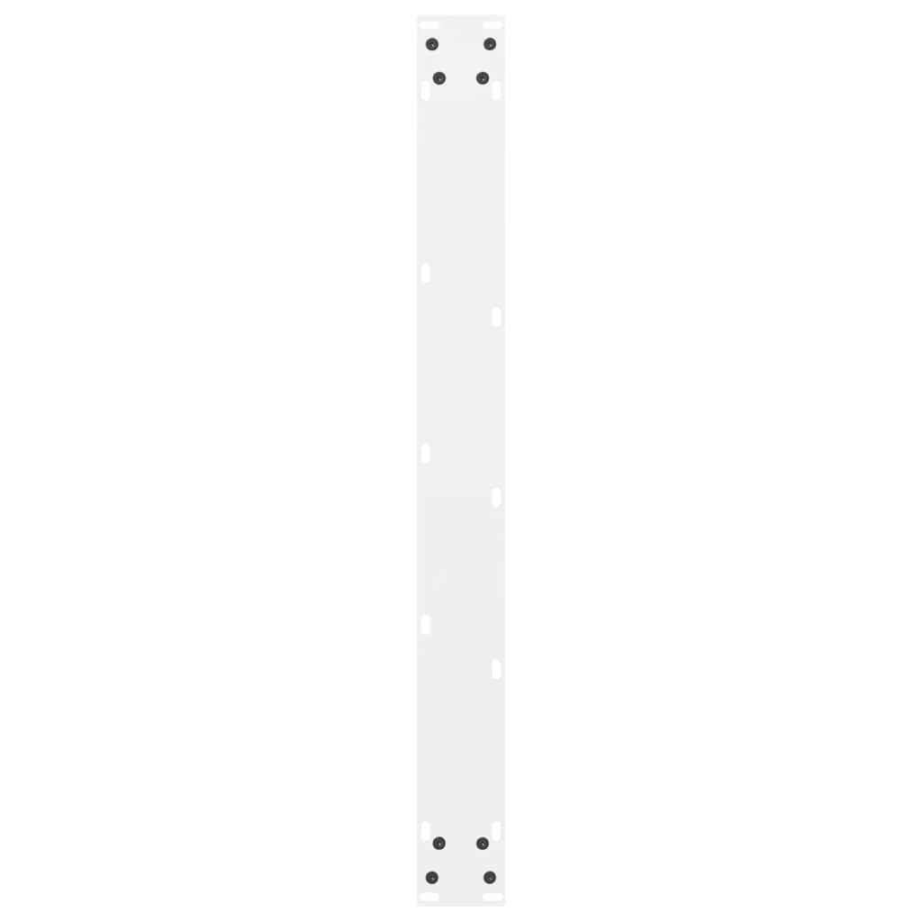 Gambe per Tavolino Bianco 2 pz 70x(72-73) cm Acciaio 4013309