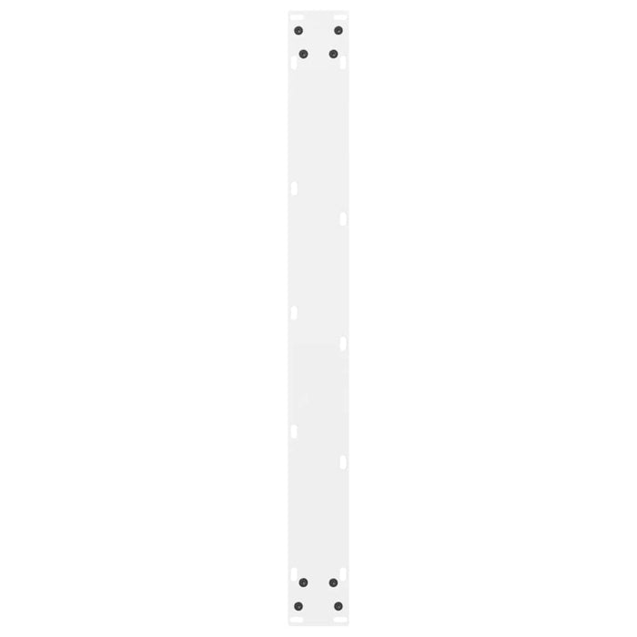 Gambe per Tavolino Bianco 2 pz 70x(72-73) cm Acciaio 4013309