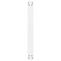 Gambe per tavolo da pranzo bianche 2 pz 80x(72-73) cm in acciaio