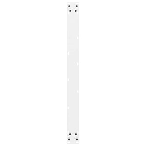 Gambe per tavolo da pranzo bianche 2 pz 90x(72-73) cm in acciaio 4013317