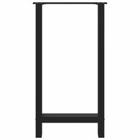 vidaXL Gambe per tavolo da bar nere 2 pz 40x(90-91) cm in acciaio