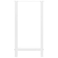 vidaXL Gambe per tavolo da bar bianche 2 pz 40x(90-91) cm in acciaio
