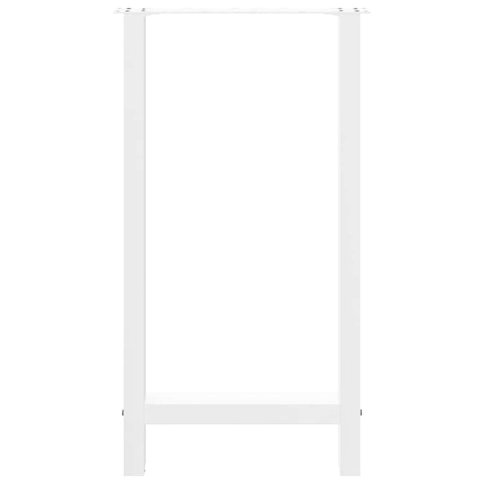 vidaXL Gambe per tavolo da bar bianche 2 pz 40x(90-91) cm in acciaio