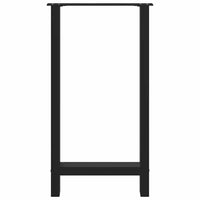 vidaXL Gambe per tavolo da bar nere 2 pz 50x(90-91) cm in acciaio