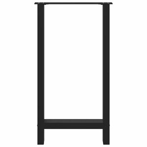 vidaXL Gambe per tavolo da bar nere 2 pz 50x(90-91) cm in acciaio