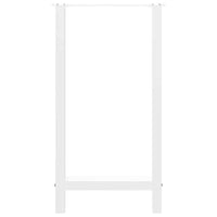 Gambe per tavolo da bar bianche 2 pz 50x(90-91) cm in acciaio 4013329