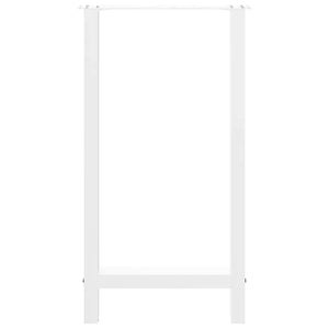 Gambe per tavolo da bar bianche 2 pz 50x(90-91) cm in acciaio 4013329