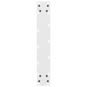 vidaXL Gambe per tavolo da bar bianche 2 pz 50x(90-91) cm in acciaio