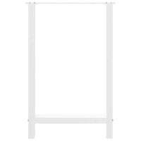 vidaXL Gambe per tavolo da bar bianche 2 pz 60x(90-91) cm in acciaio