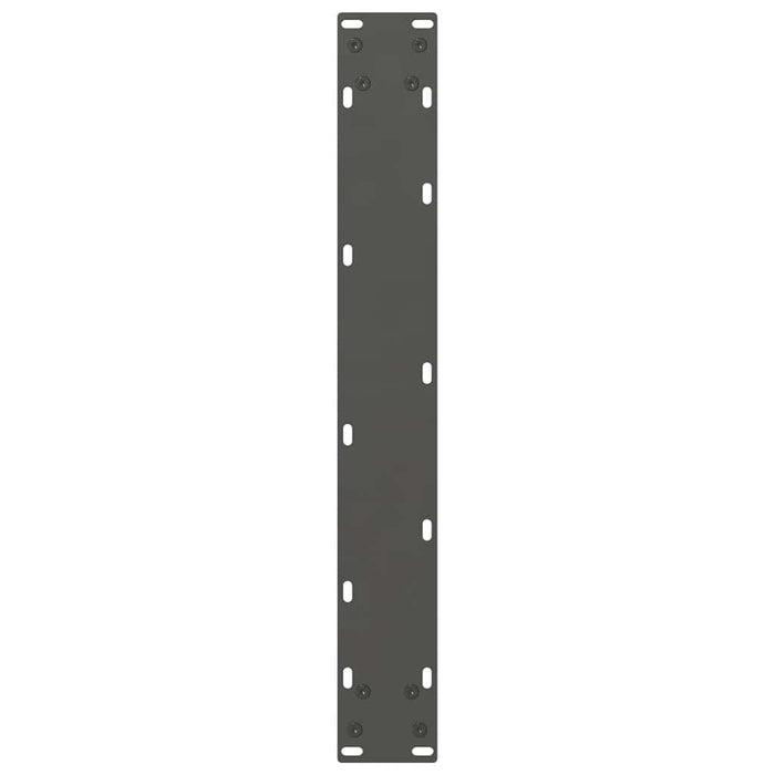 Gambe per tavolo da bar antracite 2 pz 60x(90-91) cm in acciaio 4013334