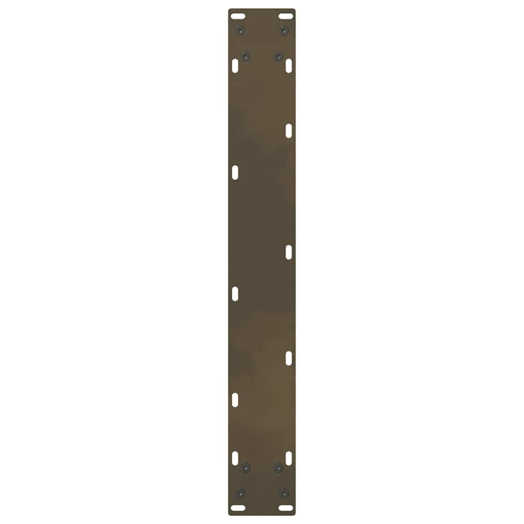 Gambe per tavolo da bar in acciaio naturale 2 pz 60x(90-91) cm in acciaio 4013335