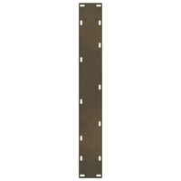 Gambe per tavolo da bar in acciaio naturale 2 pz 60x(90-91) cm in acciaio 4013335