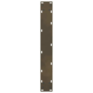 Gambe per tavolo da bar in acciaio naturale 2 pz 60x(90-91) cm in acciaio 4013335