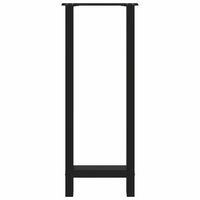 vidaXL Gambe per tavolo da bar nere 2 pz 40x(100-101) cm in acciaio