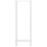 vidaXL Gambe per tavolo da bar bianche 2 pz 40x(100-101) cm in acciaio