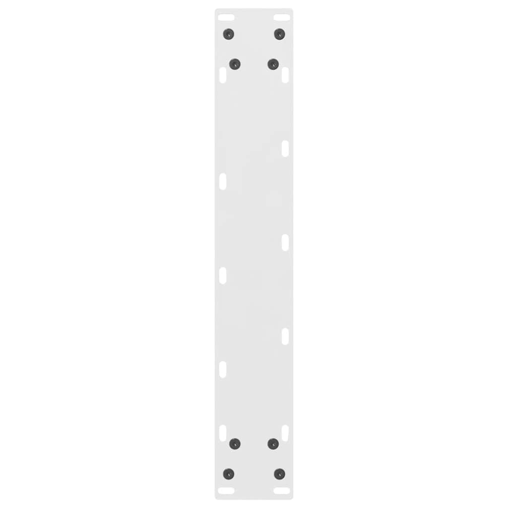 vidaXL Gambe per tavolo da bar bianche 2 pz 40x(100-101) cm in acciaio