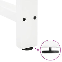 vidaXL Gambe per tavolo da bar bianche 2 pz 40x(100-101) cm in acciaio