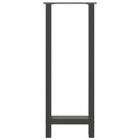 vidaXL Gambe per tavolo da bar antracite 2 pz 40x(100-101) cm in acciaio