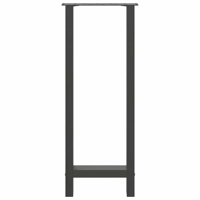 vidaXL Gambe per tavolo da bar antracite 2 pz 40x(100-101) cm in acciaio