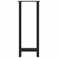 Gambe per tavolo da bar nere 2 pz 50x(100-101) cm in acciaio 4013340