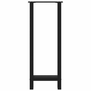 Gambe per tavolo da bar nere 2 pz 50x(100-101) cm in acciaio 4013340