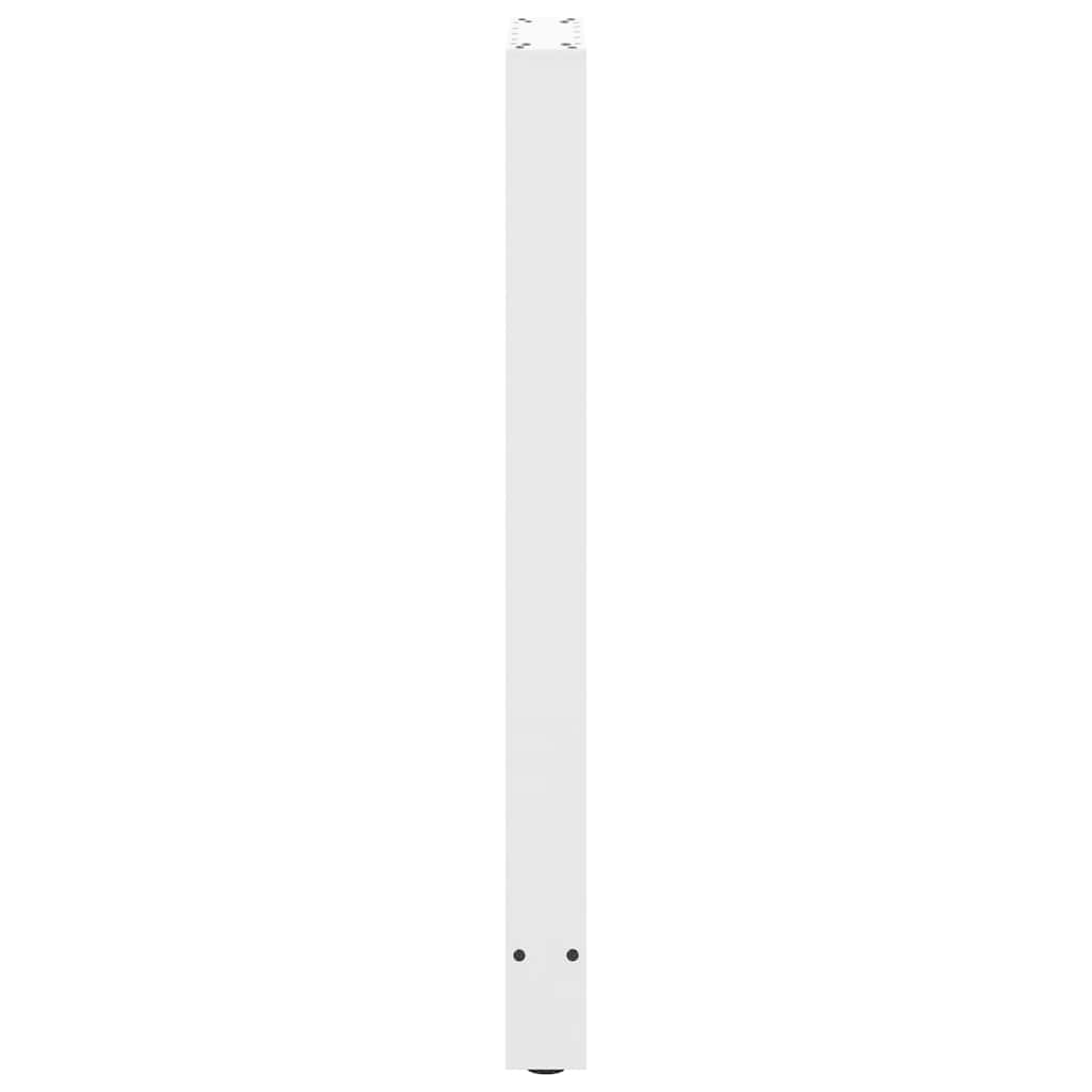 vidaXL Gambe per tavolo da bar bianche 2 pz 50x(100-101) cm in acciaio