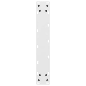 Gambe per tavolo da bar bianche 2 pz 50x(100-101) cm in acciaio 4013341