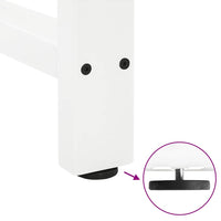 Gambe per tavolo da bar bianche 2 pz 50x(100-101) cm in acciaio 4013341