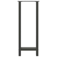 Gambe per tavolo da bar antracite 2 pz 50x(100-101) cm in acciaio 4013342