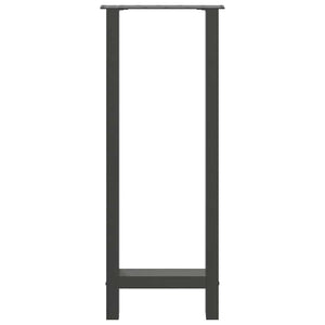 Gambe per tavolo da bar antracite 2 pz 50x(100-101) cm in acciaio 4013342