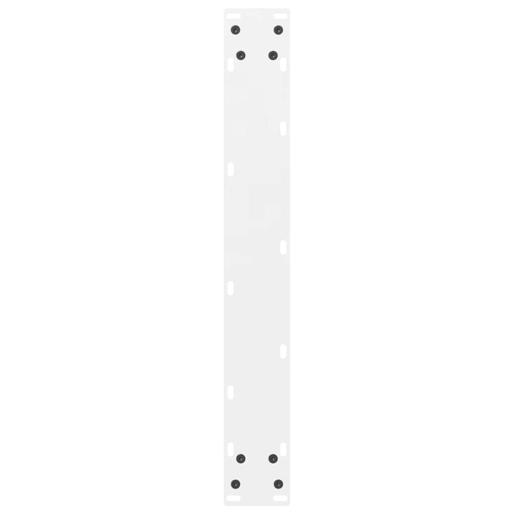 Gambe per tavolo da bar bianche 2 pz 60x(100-101) cm in acciaio 4013345