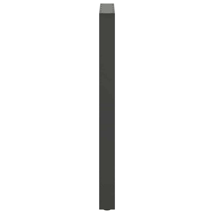 Gambe per tavolo da bar antracite 2 pz 60x(100-101) cm in acciaio 4013346