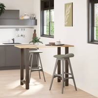 Gambe per Tavolino Acciaio Naturale 2 pz 60x(100-101)cm Acciaio 4013347