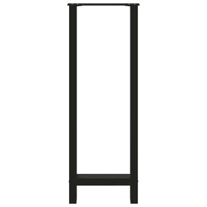 vidaXL Gambe per tavolo da bar nere 2 pz 40x(110-111) cm in acciaio
